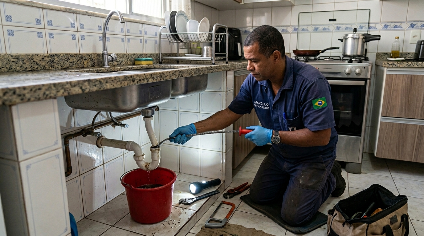 Desentupimento de canos com jato de alta pressão em Jundiaí-SP